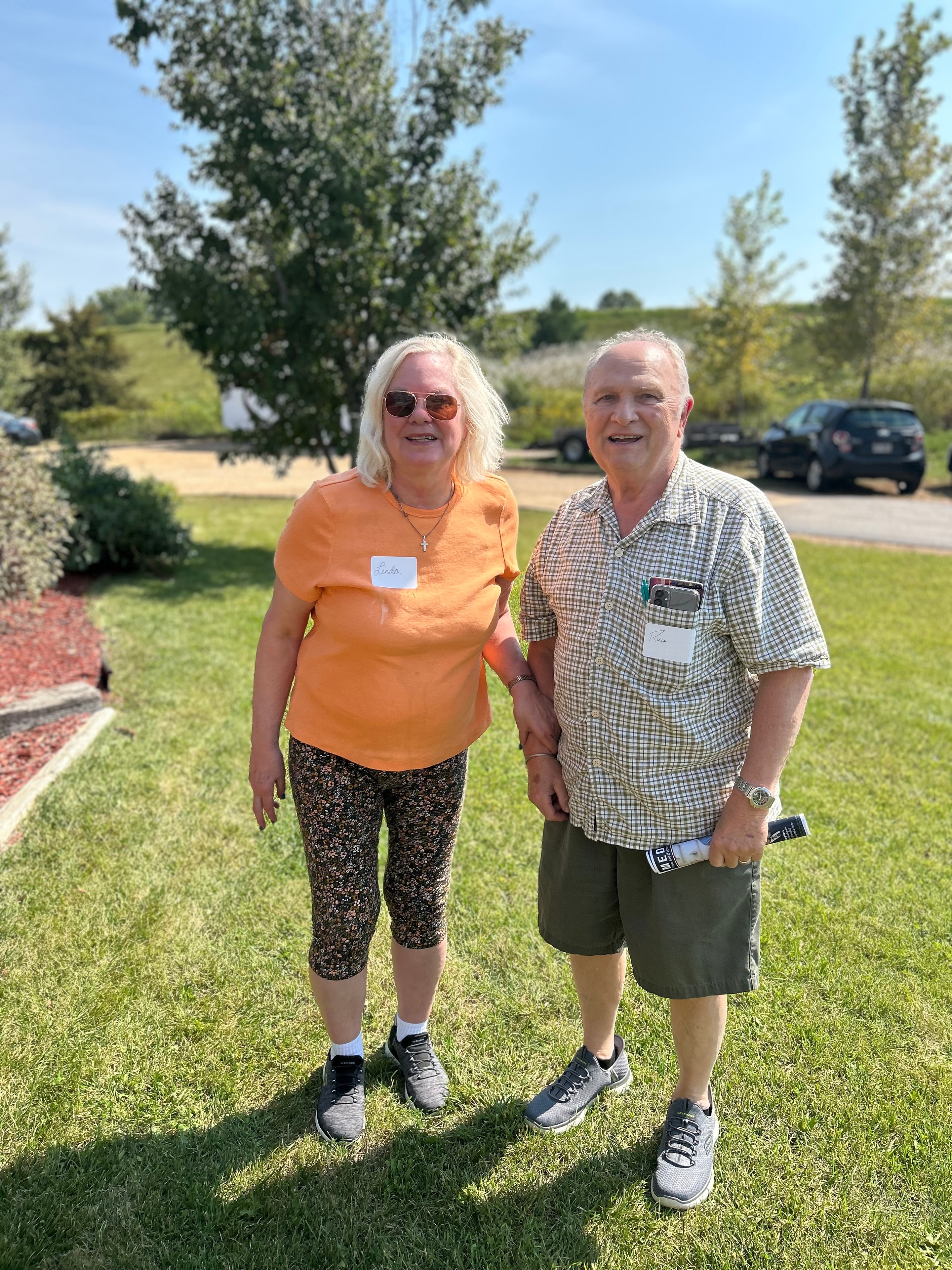 Community members enjoying time together outdoors